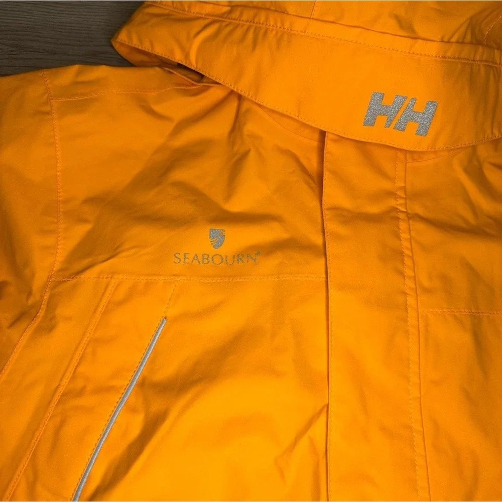 Helly Hansen Men Seabourn Expedition Full Zip Jacket Polar Shield Parka Orange M - Picture 6 of 11